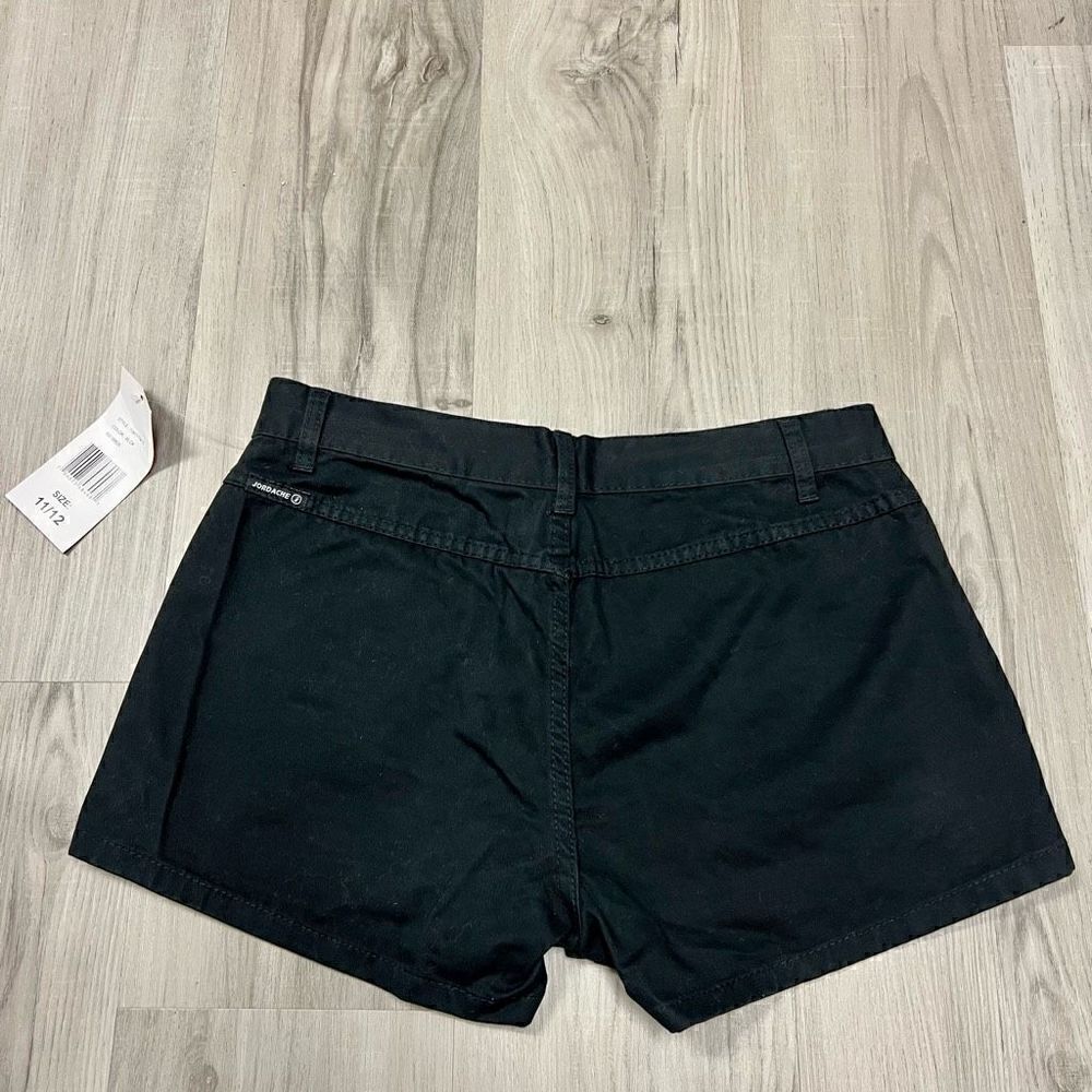 NWT vintage deadstock Y2k Jordache Black Button up Short Size 11/12 - Picture 9 of 14